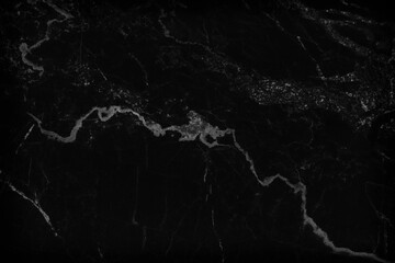 Black marble natural pattern for background, abstract black and white