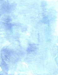 Abstract watercolor blue background.