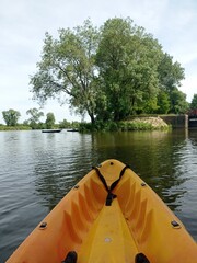 canoe on the lake