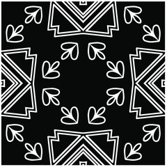 Abstract background with black and white pattern. Unique geometric vector swatch. Perfect for site backdrop, wrapping paper, wallpaper, textile and surface design.