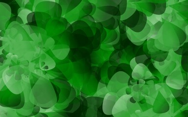 background with leaves abstract green blobs