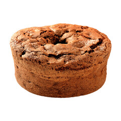 Simple Chestnut Cake Element on White Background
