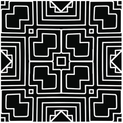 Abstract background with black and white mandala. Unique geometric vector swatch. Perfect for site backdrop, wrapping paper, wallpaper, textile and surface design.