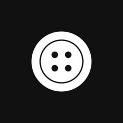 Cloth button icon on grey background