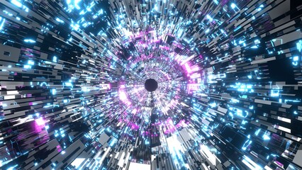 クリスタル 宝石 トンネル VJ アブストラクト 紫 [別Verあり]