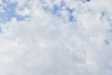 Beatiful blue sky with clouds on a sunny day