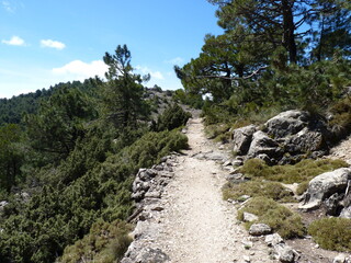 Fototapeta na wymiar Sierra de Cazorla: hiking trails