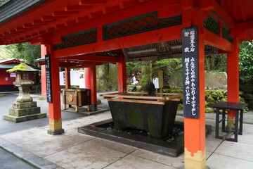 箱根神社　手水舎