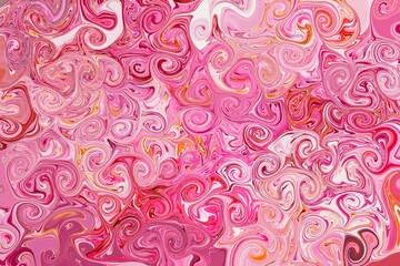 seamless pattern with pink flowers