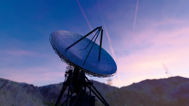 Radar station radio telescope ground detection station