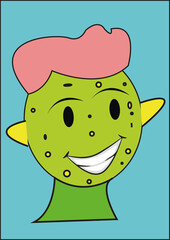 ugly  guy cartoon image