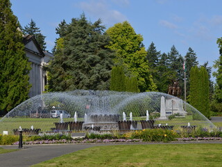 Fontaine im State Capitol Park in Olympia, Washington