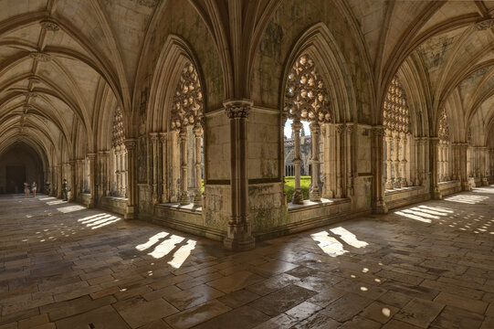 The Royal Cloister Or King John I Cloisters Of Batalha Monastery, Portugal