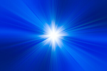 Obraz premium Abstract radial blur surface in in dark blue, light blue and white tones. Abstract blue background with radial, radiating, converging lines. The background is divided into three parts.