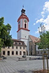 Weißenburg - Bayern - Spitaltor mit Kirche