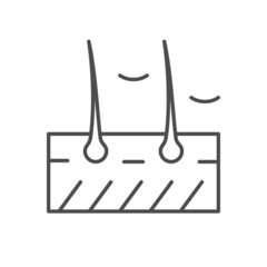 Dandruff scheme line outline icon