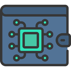 Cyber Wallet Icon