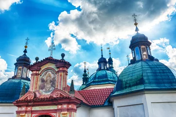 Foto op Plexiglas Baroque church in Klokoty in the Czech republic © Fyle