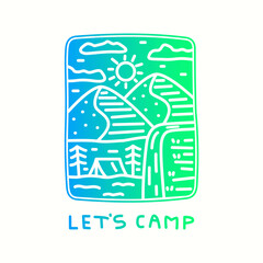 mono line nature design let