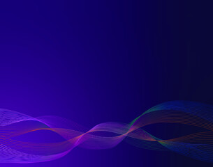 Spectrum Ribbons with a Gradient for modern background