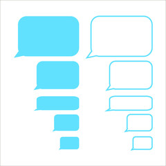 Chat in smartphone, messages vector, illustration