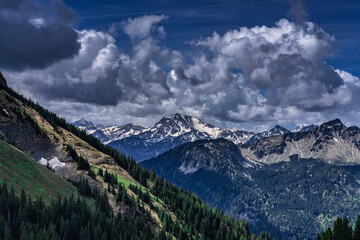 Obraz premium Allgäuer Alpen Bergpanorama