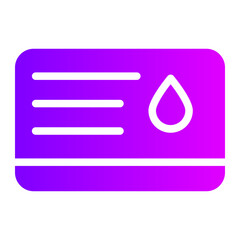 blood donor card gradient icon
