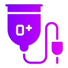blood transfusion gradient icon
