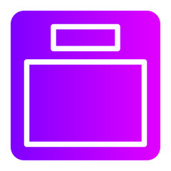 weight scale gradient icon