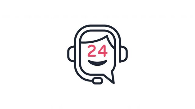 callcenter icon animation