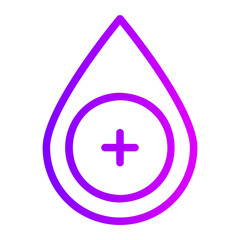 Obraz premium blood drop gradient icon