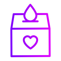 donation gradient icon