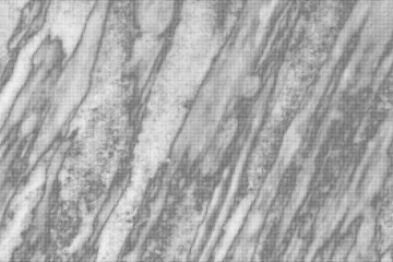 Black Halftone Marble Texture On White Background. Modern Dotted Futuristic Backdrop. Noise Overlay. Digitally Generated Image. Pop Art Style. Vector Illustration, Eps 10.