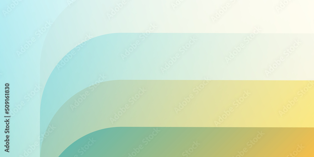 Poster colorful curving semi transparent lines - minimalist bright abstract geometric gradient background c
