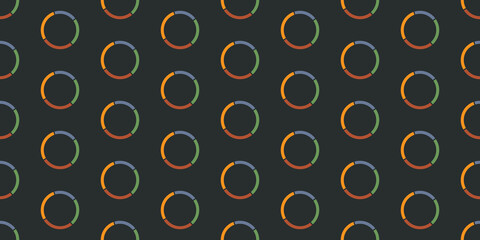 Abstract Geometric Background Design, Many Colorful Rings Pattern, Template in Editable Vector Format