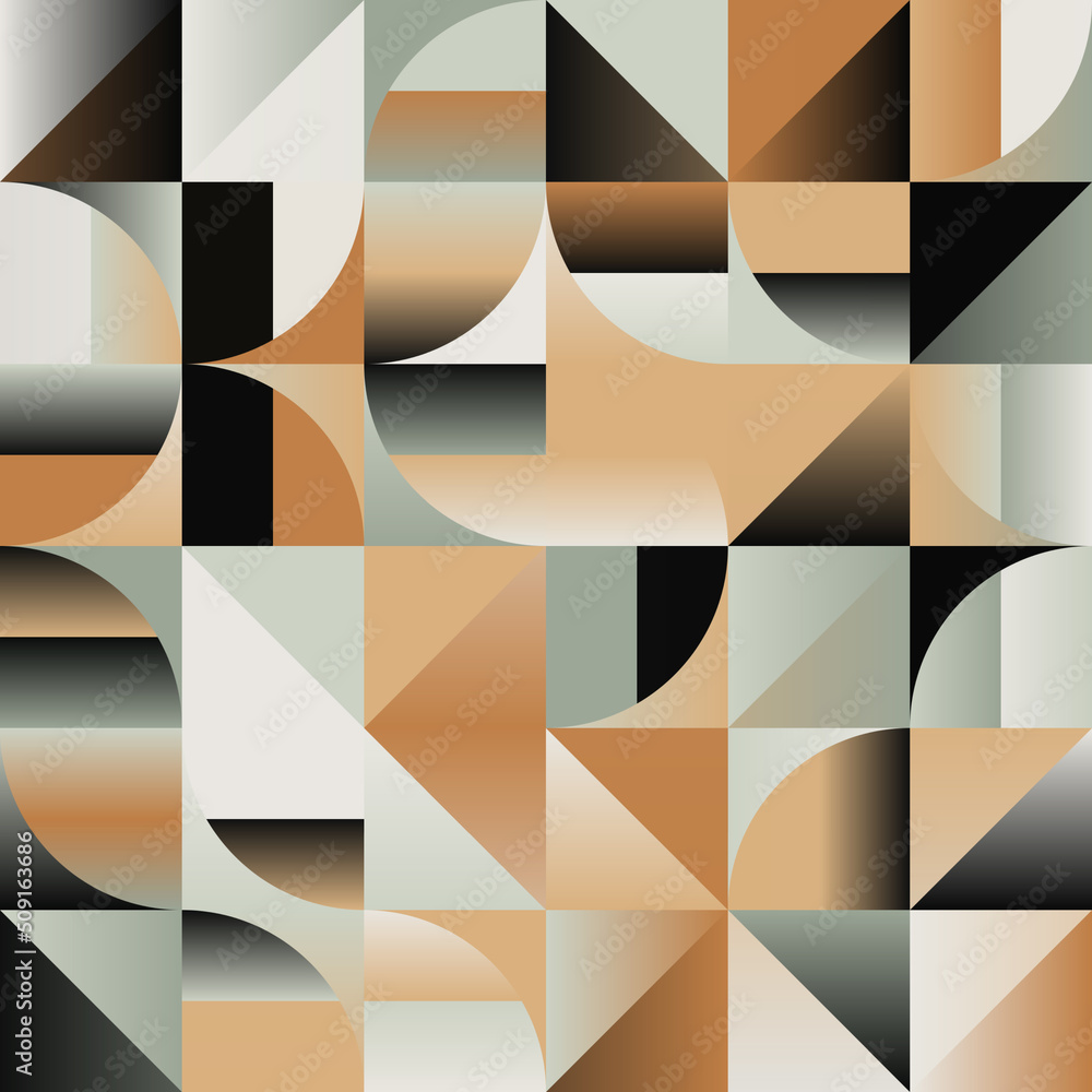 Aufkleber geometric abstract pattern graphics made with vector geometric shapes and forms