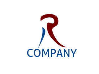 letter R logo with modern design