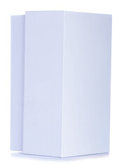 White box of mobile phone on white background isolation