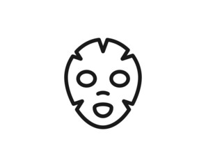 Beauty line icon on white background