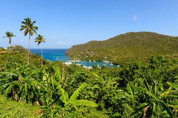 Fototapeta na wymiar Marigot Bay auf St. Lucia