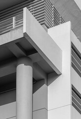 Obraz premium Exterior of modern architecture. Building abstract background