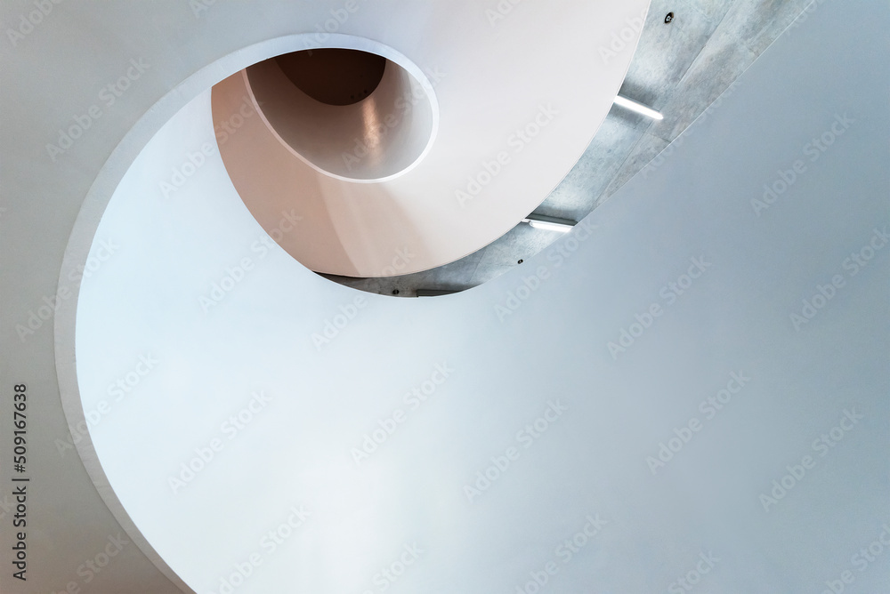 Poster interior of modern architecture. building abstract background