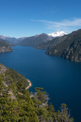 view of the mirador arm sadness, Patagonia Argentina, lake and mountains