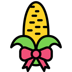 Corn icon, Festa junina related vector