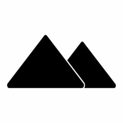 mountain icon, mountain logo, mountain vector sign symbol