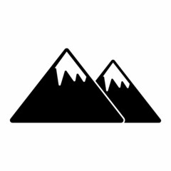 mountain icon, mountain logo, mountain vector sign symbol