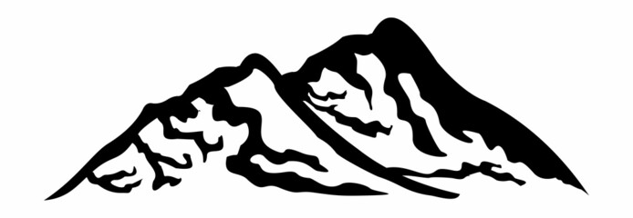 mountain icon, mountain logo, mountain vector sign symbol