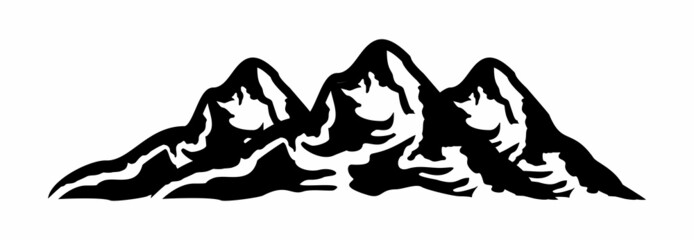 mountain icon, mountain logo, mountain vector sign symbol