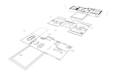 Fototapeta premium sketch of house