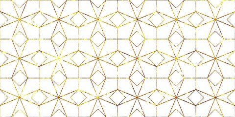 Fototapeta premium Seamless abstract geometric pattern background blends old and modern. Gift wrapping paper, tile, wall paper or design.